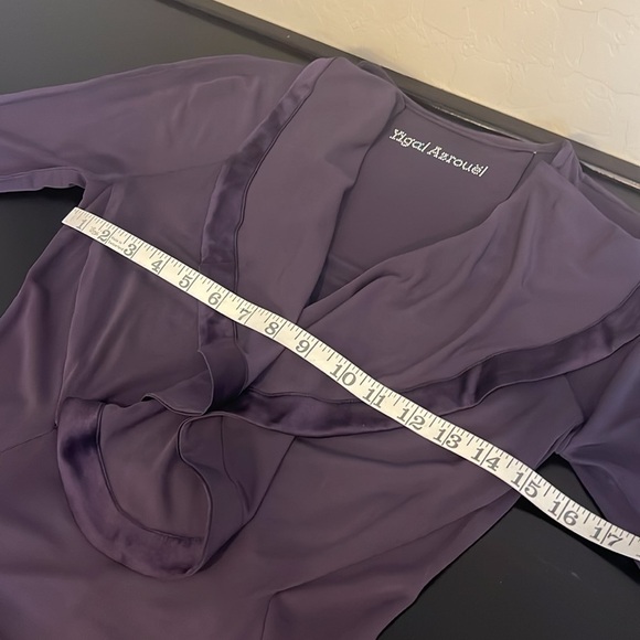 Yigal Azrouel silk jersey mermaid midi dress, eggplant color, sz Small/Medium - Picture 10 of 15